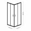 Душова кабіна Britc Orion 90x90 см без піддону Чорний Васильків
