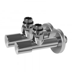 Комплект дизайн кранів Ideale Dante 1/2x1/2 дюйм Хром 2 шт Приморськ