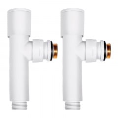 Комплект дизайн кранів Ideale Dante 1/2x1/2 дюйм Білий Умань