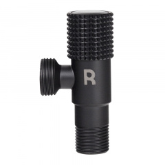 Кран угловой Remi STB 1/2х1/2 дюйм Черный Мелитополь