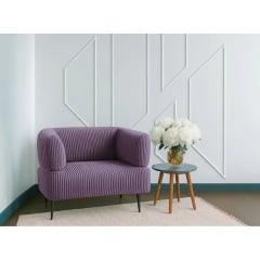 Крісло офісне Tobi Sho Бенно-1 з підлокітниками для офісу, вітальні 1000х720х750 велюр вельвет Lotus 65/LILAC Київ