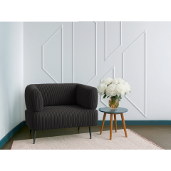 Крісло офісне Tobi Sho Бенно-1 з підлокітниками для офісу, вітальні 1000х720х750 велюр вельвет Lotus 15/GREY BROWN Київ