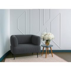 Крісло офісне Tobi Sho Бенно-1 з підлокітниками для офісу, вітальні 1000х720х750 велюр вельвет Lotus 96/GREY Київ