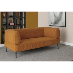 Диван офісний Tobi Sho Бенно-1 з підлокітниками для офісу, вітальні 1400х720х750 велюр вельвет Lotus 54/BRICK Київ