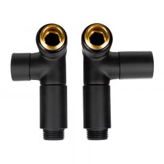 Комплект дизайн кранов под ТЭН Ideale Senso 1/2x1/2 дюйм Черный Ивано-Франковск