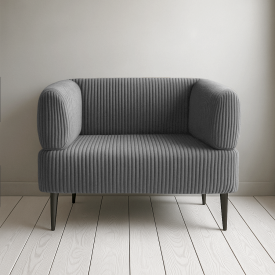 Кресло офисное Tobi Sho Бенно-1 с подлокотниками для офиса, гостиной 1000х720х750 велюр вельвет Lotus 96/GREY