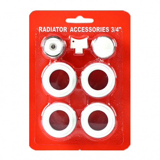 Комплект пробок для алюмінієвих радіаторів Veveri FY-002 3/4 дюйм Білий