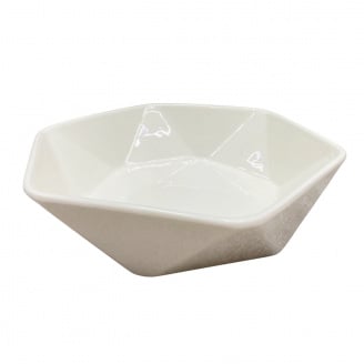 Салатник порцеляновий Stenson Ромб 26х23.5х6.3 см Білий MC3560-10 White