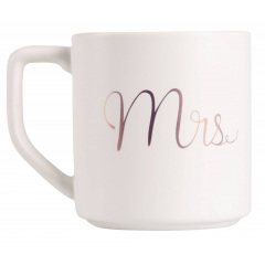 Набір чашок Led Mr&Mrs 400 мл 2 шт Біло-чорний (7133157) Новомосковськ