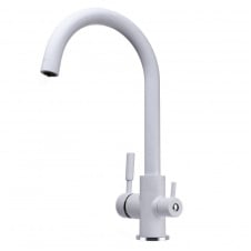 Змішувач для кухні під осмос Globus Lux Lazer GLLR-0333-7-WHITE білий