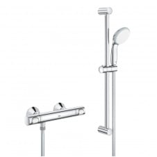 Змішувач термостатичний для душу Grohe QuickFix Precision Flow з душовим гарнітуром, хром (34841000)