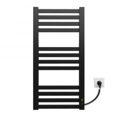 Електрична рушникосушка Kosser Герда 800х400/12 ER таймер чорний (ДГ05ER) Весёлое