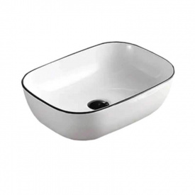 Умивальник накладний Imprese Black edge 45,5х32,5х13,5 см (i11097)