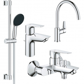 Комплект змішувачів для ванни і кухні Grohe QuickFix Start Edge (UA202501SK)