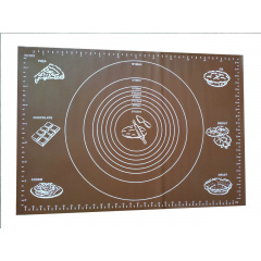 Силіконовий килимок Ytech 65 х 45 см коричневий для розкочування тіста Королево