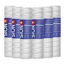 Комплект картриджів Sion 2.5x10 дюйм 1 мкм Білий 6 шт
