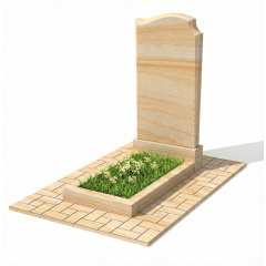 Пам'ятник із райдужного піщаника "фігурний" одинарний Орехов