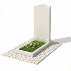 Пам'ятник зі світлого піщаника "наполеон" одинарний Нововолынск