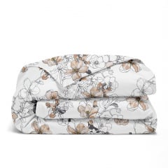 Сімейний комплект постільної білизни EXOTIC FLOWERS CS2 COSAS Бежевий 2х160х220 см Київ