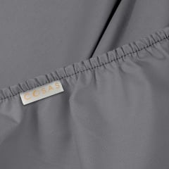 Двоспальна постіль з простирадлом на гумці Pastel Flowers CS2 COSAS Бежевий 180х220 см Михайлівка