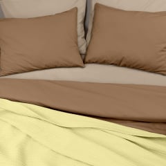 Покрывало COSAS Marmalade Knitted Braid 75x95 см Желтый Курень