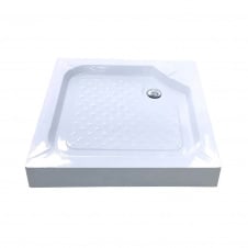 Душовий піддон квадратний Bravo Lubawa SL 80х80х13 білий