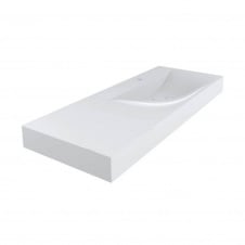 Умивальник Miraggio Viola 1200 R, miramarble, білий глянцевий