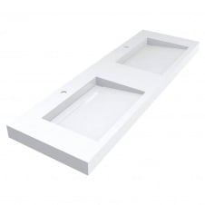 Умивальник Miraggio Agness 1500 miramarble, білий глянцевий (0000151)