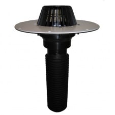 Покрівельна воронка Hutterer&Lechner GmbH DN160 вертикальний випуск з ПВХ-консоллю (HL69P/5)