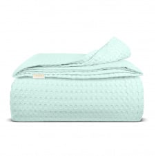 Плед покрывало COSAS Mint Waffle Weave 240х260 см Мятный