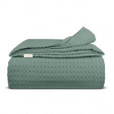 Плед покрывало COSAS Ashmint Waffle Weave 240х260 см Зеленый