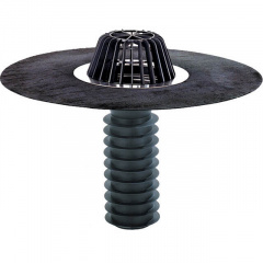 Покрівельна воронка Hutterer&Lechner GmbH DN125 вертикальний випуск з бітумним покриттям (HL69H/2) Київ