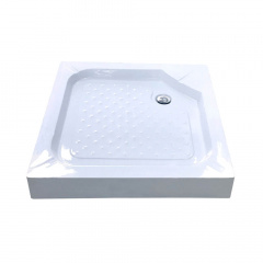 Душовий піддон квадратний Bravo Lubawa SL 80х80х13 білий Дубно