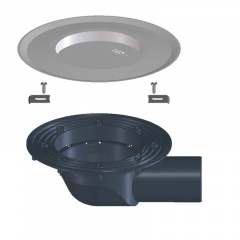 Корпус трапа для балконів та терас Hutterer&Lechner HL5100TK горизонтальний DN75 з будівельною заглушкою Талалаївка