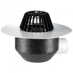 Покрівельна воронка Hutterer&Lechner GmbH DN75 горизонтальний випуск з ПВХ-фланцем (HL64P/7) Дубно