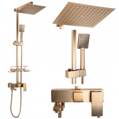 Душовий гарнітур Rea JACK золотий матовий (Rea-P7050) Бородянка