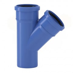 Трійник каналізаційний безшумний Valsir Triplus Ø50/50x45° (VS0650513) Нова Каховка