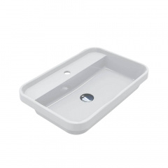 Умивальник Miraggio Ocean 600, miramarble, білий глянцевий Белая Церковь