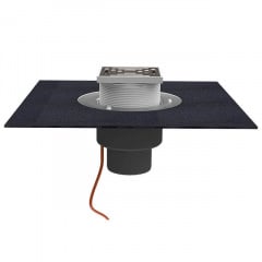 Покрівельна воронка Hutterer&Lechner GmbH DN125 вертикальний випуск з бітумним полотном та електрообігрівом (HL62.1BH/2) Київ