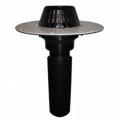 Покрівельна воронка Hutterer&Lechner GmbH DN160 вертикальний випуск з ПВХ-консоллю (HL69P/5) Косів