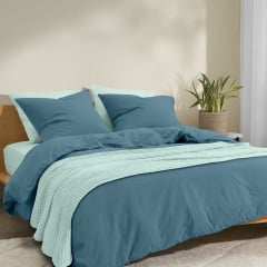 Плед покрывало COSAS Mint Waffle Weave 240х260 см Мятный Вознесенск