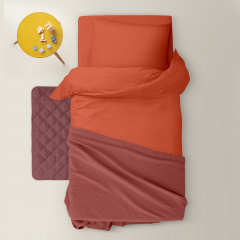 Плед покрывало COSAS Rust Waffle Weave 110х140 см Оранжевый Вознесенск