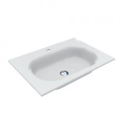 Умивальник Miraggio Lake 700 miramarble, білий глянцевий (8815042) Надворная