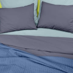 Плед покрывало COSAS Cloud Waffle Weave 75x95 см Голубой Камень-Каширский