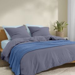 Плед покрывало COSAS Cloud Waffle Weave 160х230 Голубой Камень-Каширский