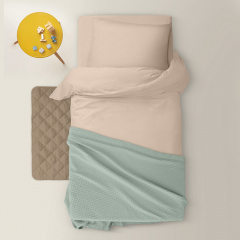 Плед покрывало COSAS Agave Waffle Weave 110х140 см Зеленый Вознесенск