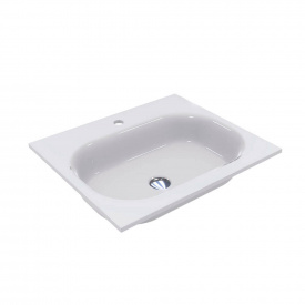 Умивальник Miraggio Lake 600 miramarble, білий глянцевий (8815035)