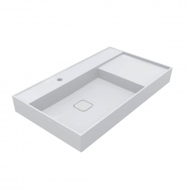 Умивальник Miraggio Soul 900, miramarble, білий глянцевий