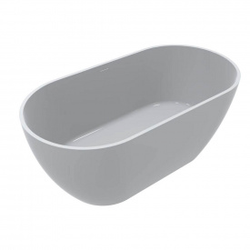 Ванна зі штучного каменю Miraggio Greenland 1550х850, біла (miramarble)