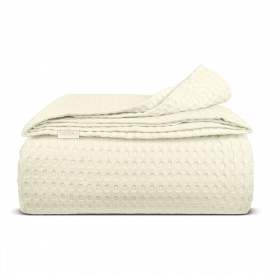 Плед покрывало COSAS Petal Waffle Weave 200х220 см Бежевый